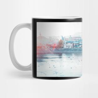 Sunset on Japanese River Mug